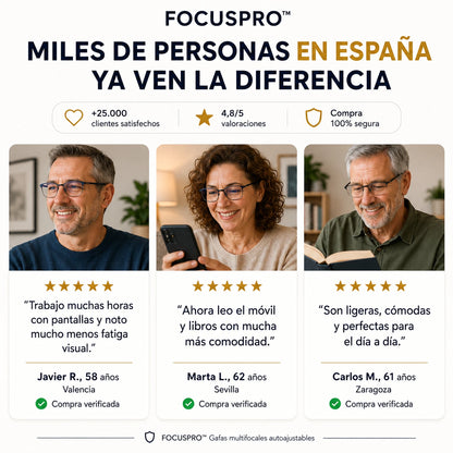FocusPro - Gafas Inteligentes Autograduables